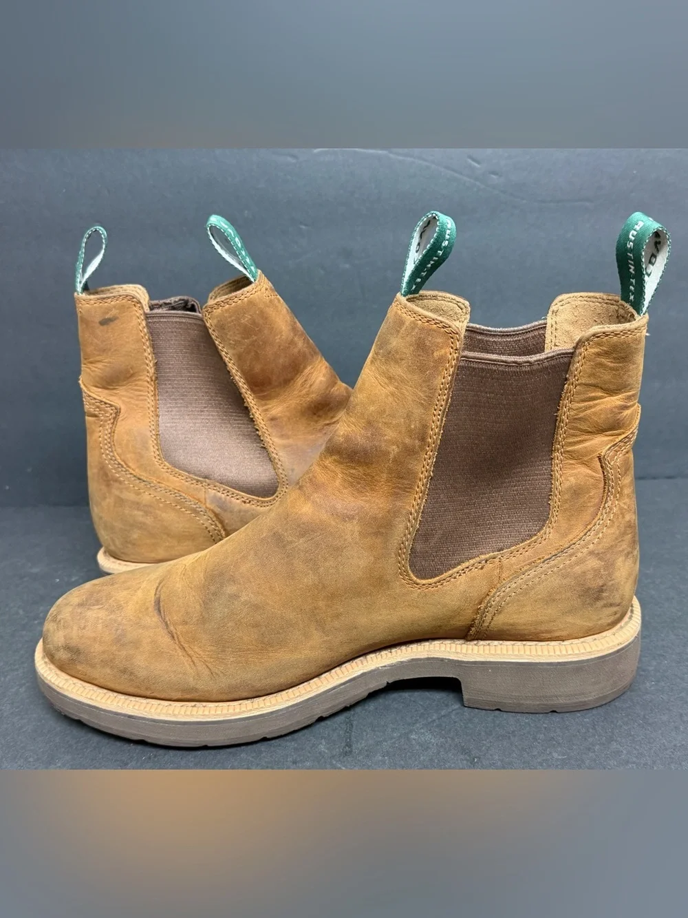Tecovas Men's Rugged Chelsea Cowhide Boots, Style# M10080CSH, Size 10 D $265